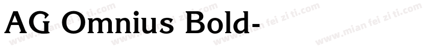 AG Omnius Bold字体转换